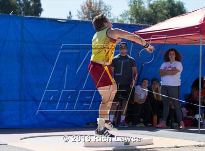 Thumbnail 3 in Orange County Track & Field Championships (Boys Varsity Shot Put) photogallery.