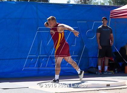 Thumbnail 1 in Orange County Track & Field Championships (Boys Varsity Shot Put) photogallery.