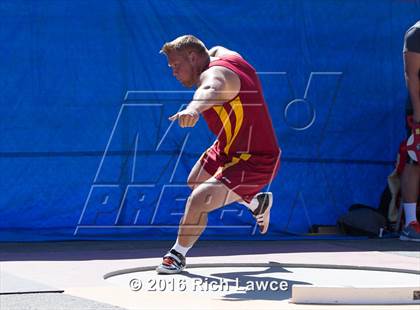 Thumbnail 2 in Orange County Track & Field Championships (Boys Varsity Shot Put) photogallery.
