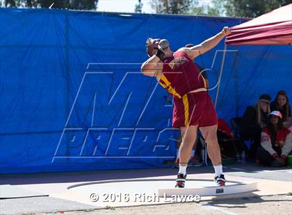 Thumbnail 3 in Orange County Track & Field Championships (Boys Varsity Shot Put) photogallery.