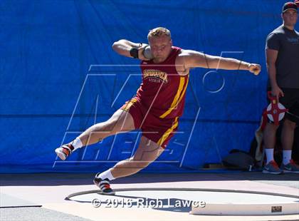 Thumbnail 3 in Orange County Track & Field Championships (Boys Varsity Shot Put) photogallery.