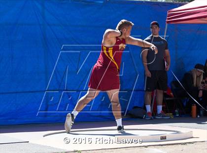 Thumbnail 3 in Orange County Track & Field Championships (Boys Varsity Shot Put) photogallery.