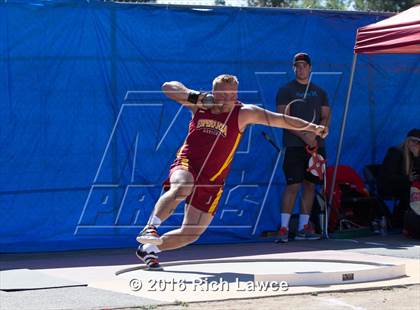 Thumbnail 3 in Orange County Track & Field Championships (Boys Varsity Shot Put) photogallery.