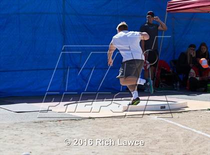 Thumbnail 1 in Orange County Track & Field Championships (Boys Varsity Shot Put) photogallery.