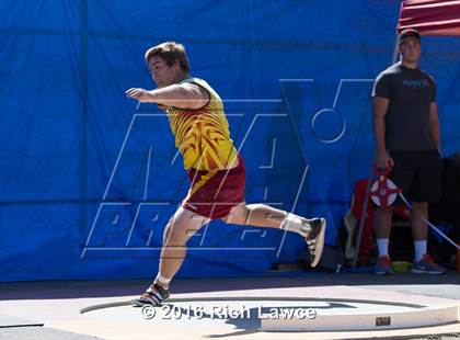 Thumbnail 3 in Orange County Track & Field Championships (Boys Varsity Shot Put) photogallery.