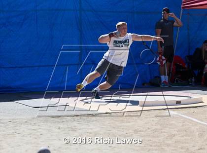 Thumbnail 3 in Orange County Track & Field Championships (Boys Varsity Shot Put) photogallery.