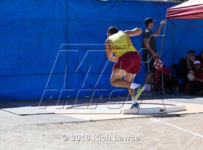 Thumbnail 2 in Orange County Track & Field Championships (Boys Varsity Shot Put) photogallery.