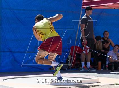 Thumbnail 3 in Orange County Track & Field Championships (Boys Varsity Shot Put) photogallery.