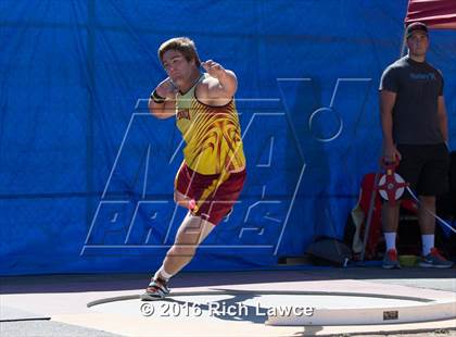 Thumbnail 1 in Orange County Track & Field Championships (Boys Varsity Shot Put) photogallery.