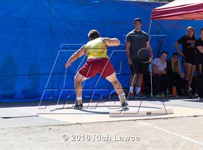 Thumbnail 3 in Orange County Track & Field Championships (Boys Varsity Shot Put) photogallery.