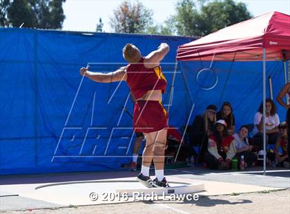 Thumbnail 2 in Orange County Track & Field Championships (Boys Varsity Shot Put) photogallery.