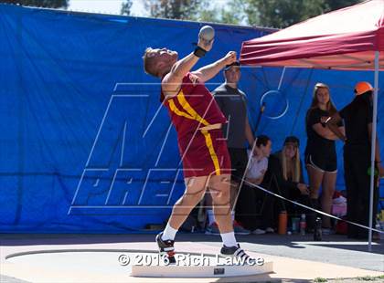 Thumbnail 1 in Orange County Track & Field Championships (Boys Varsity Shot Put) photogallery.