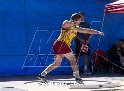 Thumbnail 1 in Orange County Track & Field Championships (Boys Varsity Shot Put) photogallery.