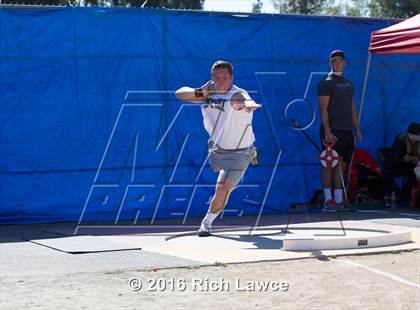 Thumbnail 3 in Orange County Track & Field Championships (Boys Varsity Shot Put) photogallery.