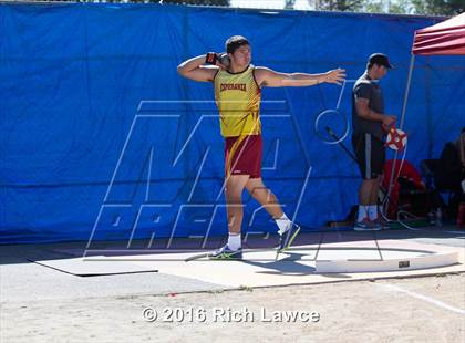 Thumbnail 3 in Orange County Track & Field Championships (Boys Varsity Shot Put) photogallery.