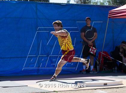 Thumbnail 3 in Orange County Track & Field Championships (Boys Varsity Shot Put) photogallery.