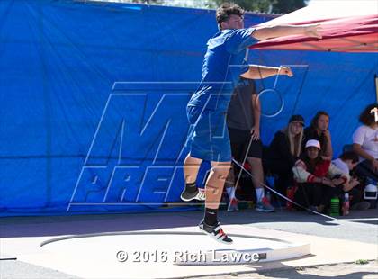 Thumbnail 1 in Orange County Track & Field Championships (Boys Varsity Shot Put) photogallery.