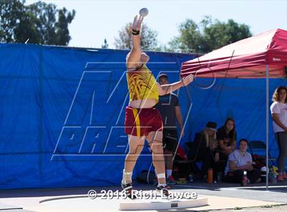Thumbnail 1 in Orange County Track & Field Championships (Boys Varsity Shot Put) photogallery.