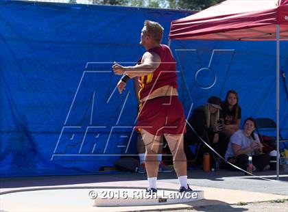 Thumbnail 1 in Orange County Track & Field Championships (Boys Varsity Shot Put) photogallery.