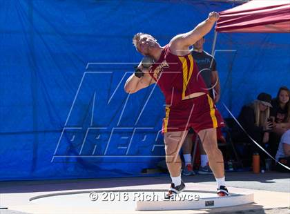 Thumbnail 3 in Orange County Track & Field Championships (Boys Varsity Shot Put) photogallery.