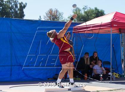 Thumbnail 3 in Orange County Track & Field Championships (Boys Varsity Shot Put) photogallery.