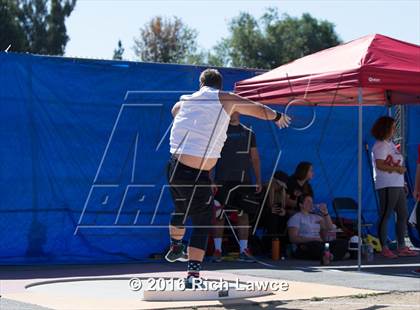 Thumbnail 2 in Orange County Track & Field Championships (Boys Varsity Shot Put) photogallery.
