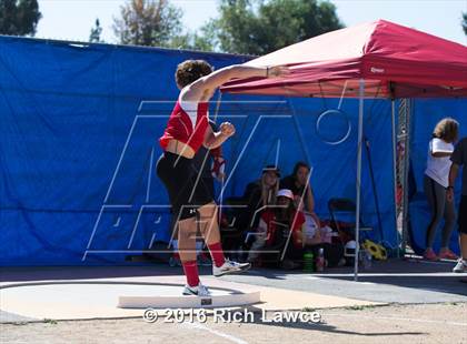 Thumbnail 1 in Orange County Track & Field Championships (Boys Varsity Shot Put) photogallery.