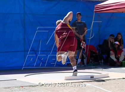 Thumbnail 3 in Orange County Track & Field Championships (Boys Varsity Shot Put) photogallery.