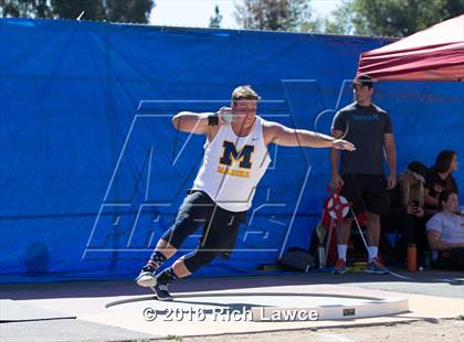 Thumbnail 3 in Orange County Track & Field Championships (Boys Varsity Shot Put) photogallery.