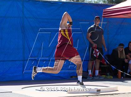 Thumbnail 1 in Orange County Track & Field Championships (Boys Varsity Shot Put) photogallery.