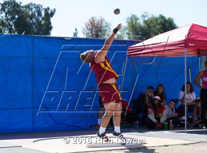 Thumbnail 1 in Orange County Track & Field Championships (Boys Varsity Shot Put) photogallery.