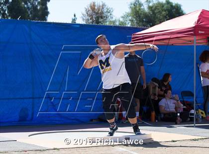 Thumbnail 2 in Orange County Track & Field Championships (Boys Varsity Shot Put) photogallery.