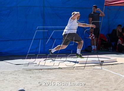 Thumbnail 2 in Orange County Track & Field Championships (Boys Varsity Shot Put) photogallery.