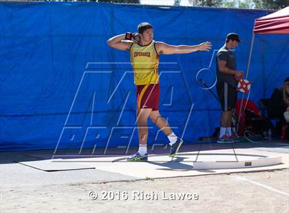 Thumbnail 1 in Orange County Track & Field Championships (Boys Varsity Shot Put) photogallery.
