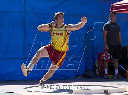 Thumbnail 3 in Orange County Track & Field Championships (Boys Varsity Shot Put) photogallery.