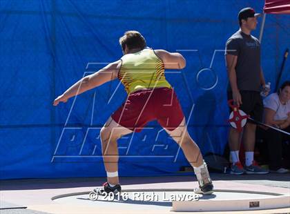Thumbnail 1 in Orange County Track & Field Championships (Boys Varsity Shot Put) photogallery.