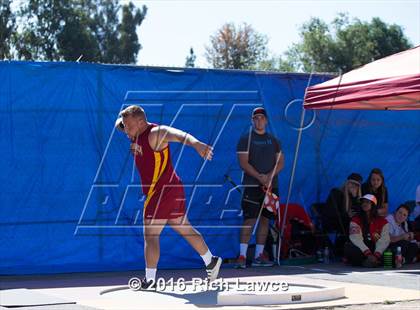 Thumbnail 1 in Orange County Track & Field Championships (Boys Varsity Shot Put) photogallery.