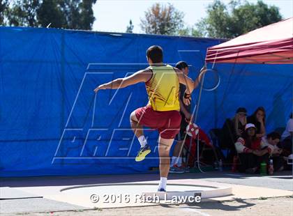Thumbnail 3 in Orange County Track & Field Championships (Boys Varsity Shot Put) photogallery.