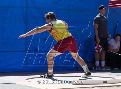 Thumbnail 2 in Orange County Track & Field Championships (Boys Varsity Shot Put) photogallery.