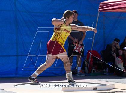 Thumbnail 3 in Orange County Track & Field Championships (Boys Varsity Shot Put) photogallery.