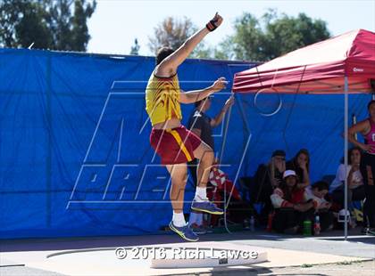 Thumbnail 3 in Orange County Track & Field Championships (Boys Varsity Shot Put) photogallery.