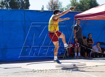 Thumbnail 3 in Orange County Track & Field Championships (Boys Varsity Shot Put) photogallery.