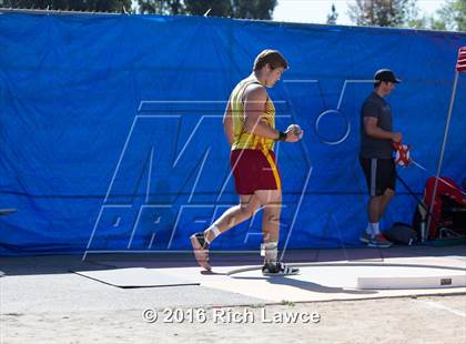 Thumbnail 1 in Orange County Track & Field Championships (Boys Varsity Shot Put) photogallery.