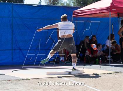 Thumbnail 3 in Orange County Track & Field Championships (Boys Varsity Shot Put) photogallery.