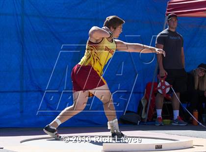 Thumbnail 2 in Orange County Track & Field Championships (Boys Varsity Shot Put) photogallery.