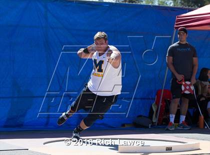 Thumbnail 3 in Orange County Track & Field Championships (Boys Varsity Shot Put) photogallery.