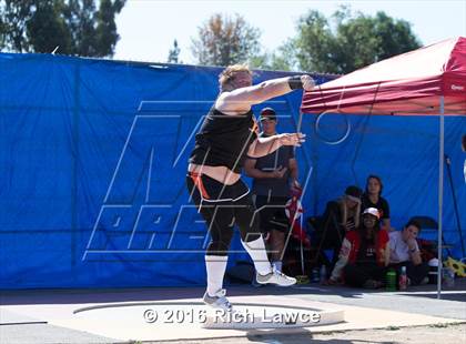 Thumbnail 3 in Orange County Track & Field Championships (Boys Varsity Shot Put) photogallery.