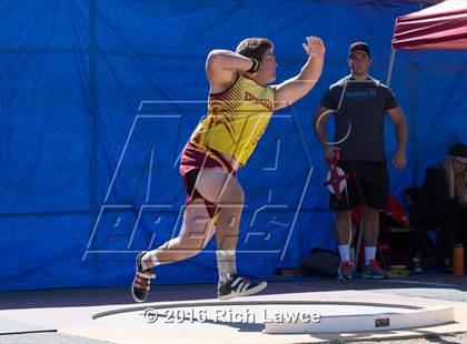 Thumbnail 2 in Orange County Track & Field Championships (Boys Varsity Shot Put) photogallery.