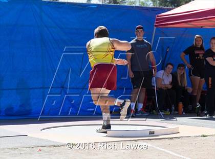 Thumbnail 2 in Orange County Track & Field Championships (Boys Varsity Shot Put) photogallery.