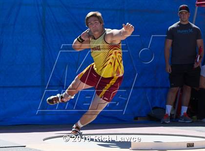 Thumbnail 3 in Orange County Track & Field Championships (Boys Varsity Shot Put) photogallery.